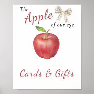 Affiche Baby shower Apple - Cartes et cadeaux