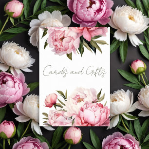 Affiche Baby shower Aquarelle cartes et cadeaux