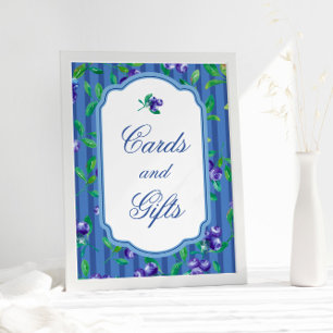 Affiche Baby shower Cadeaux de Cartes Douces Berry Moderne