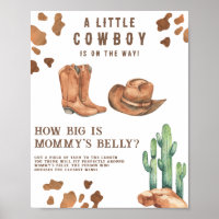 Baby shower cow-boy Quelle est la taille du ventre