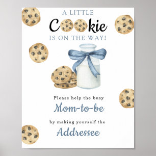 Affiche Baby shower d'arc de lait Maman à être destinatair