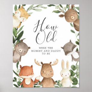Affiche Baby shower De Bois Quel Âge Ont-Ils Joué