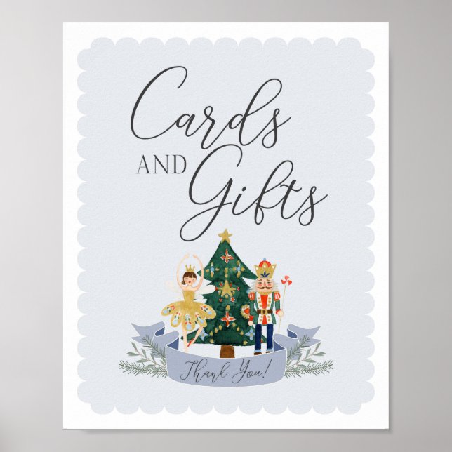 Affiche baby shower de cabot bleu cartes et signe cadeau (Devant)