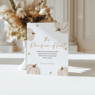 Affiche Baby shower de chute Le signe de chasse Pacifique