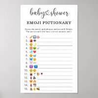 Baby shower de jeu photo Emoji