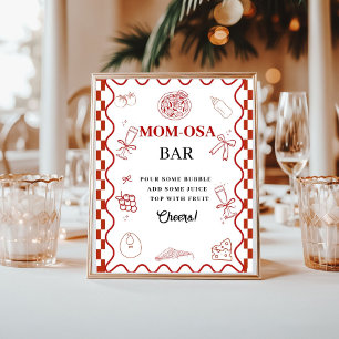 Affiche Baby shower de livraison spéciale Pizza Signer pré