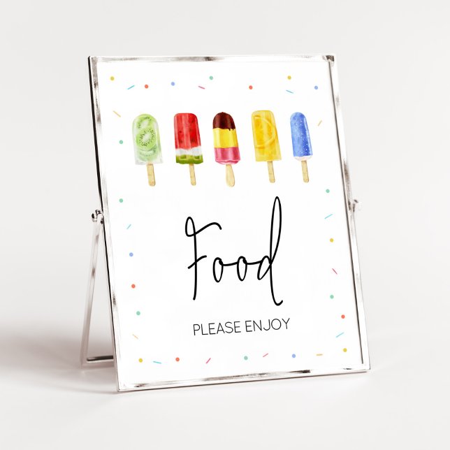 Affiche Baby shower de volaille (Ready to Pop Baby Shower Food Sign)