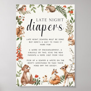 Affiche Baby shower des Diapeurs de la nuit
