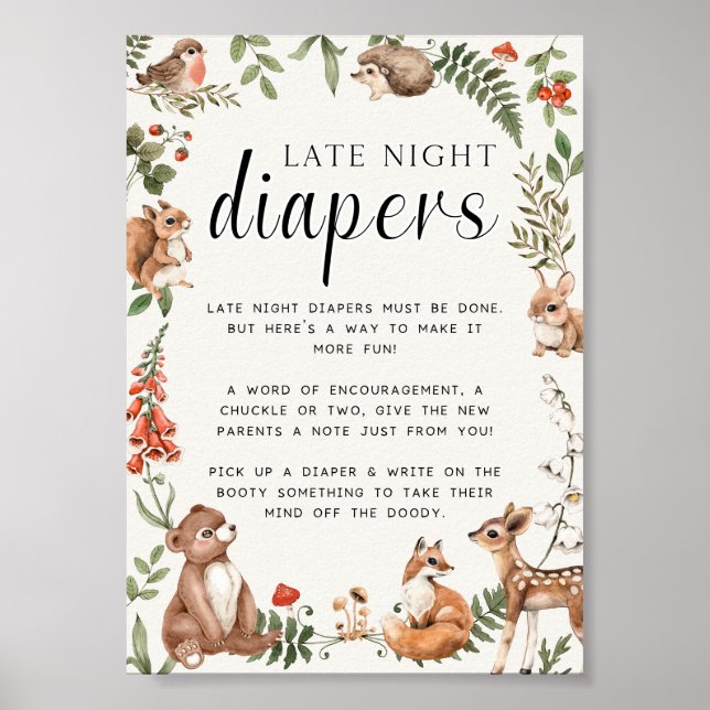 Affiche Baby shower des Diapeurs de la nuit (Devant)