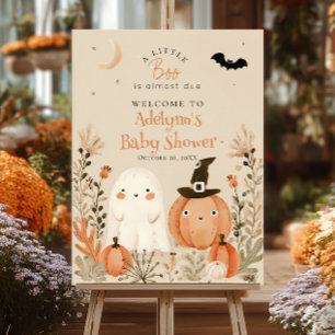 Affiche Baby shower D'Halloween Un Petit Bois À Venir
