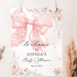 Affiche Baby shower d'hiver de Bow Rose