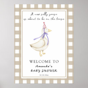 Affiche Baby shower d'oie