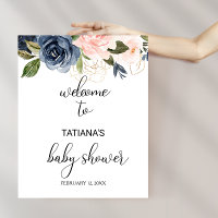 Baby shower floral d'automne exquis Bienvenue