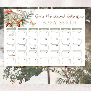 Affiche Baby shower forestier de Little Mushroom Baby show