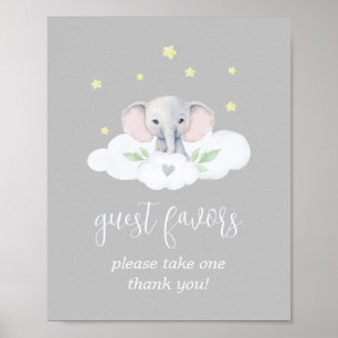 Affiche Baby shower gris neutre pour les femmes Faveurs de