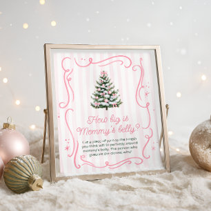Affiche Baby Shower Hiver Rose Quelle est la taille du ven