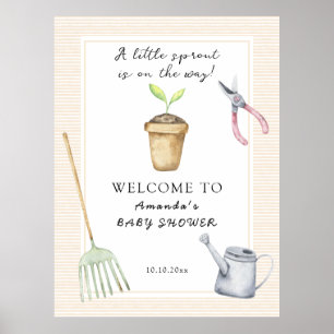 Affiche Baby shower Little Sprout