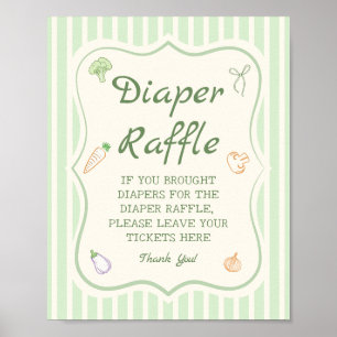 Affiche Baby Shower Marché Fermier Tirage de Couches