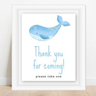 Affiche Baby-shower marin - Merci d'être venu