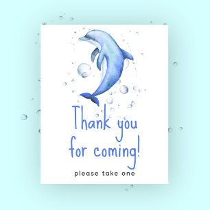 Affiche Baby shower marin - Merci d'être venu