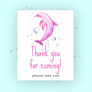 Affiche Baby shower marin - Merci d'être venu