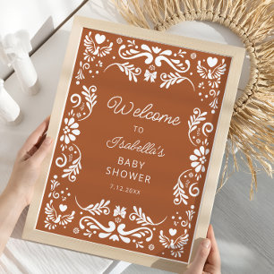 Affiche Baby shower mexicain Bienvenue