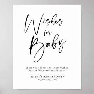 Affiche Baby shower moderne Wives for Baby Sign