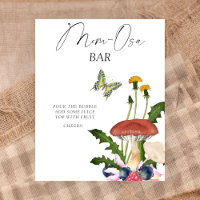 Baby shower Momosa bar champignons sauvages