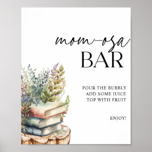 Affiche Baby shower Momosa Bar Storybook