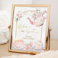 Baby shower rose Floral Tea Party Les bébés sont s