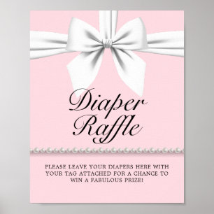 Affiche Baby shower Rosée Flacon  Roulette