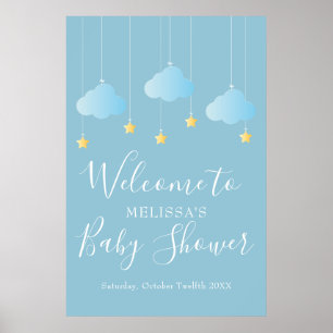 Affiche Baby Shower / Sprinkle Bienvenue Twinkle Twinkle