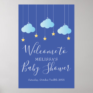 Affiche Baby Shower / Sprinkle Bienvenue Twinkle Twinkle