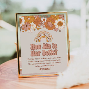 Affiche Baby shower super Quelle Est La Taille De Son Vent