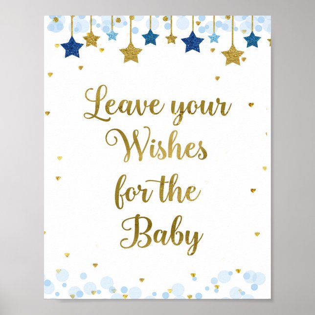 Affiche Baby shower Twinkle Twinkle Wives for Baby Sign (Devant)