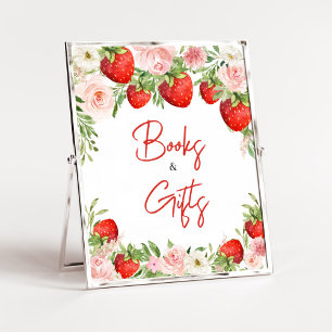 Affiche Baby showers de fraises Livres et cadeaux