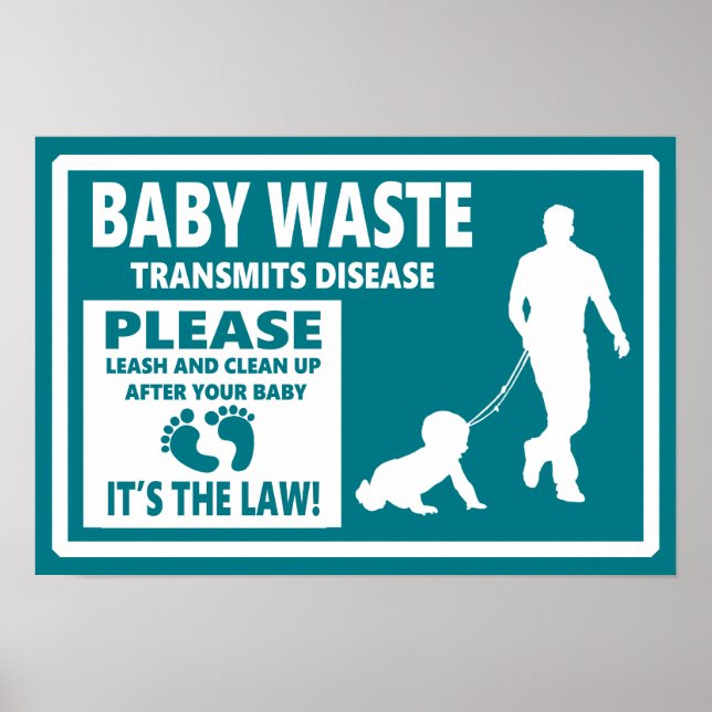 Affiche BABY WASTE - Avis de permission (Devant)