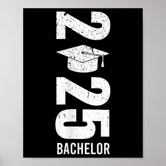 Affiche Baccalauréat Bachelor 2025 Bachelor Party Grad (Devant)