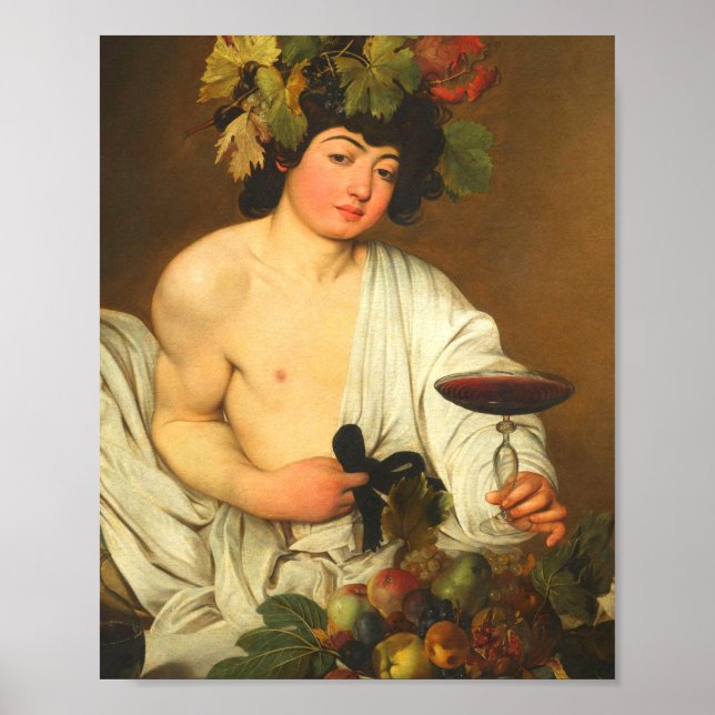 Affiche Bacchus Caravaggio (Devant)
