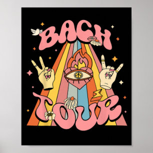 Affiche Bach Tour les années 70 Hippie Bridesmaid Retro Ba