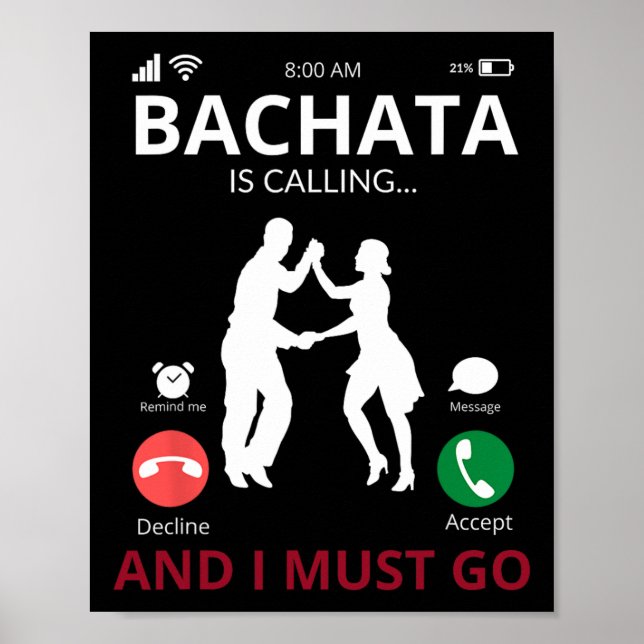 Affiche Bachata Appelle - Danse Du Repu Dominicain (Devant)