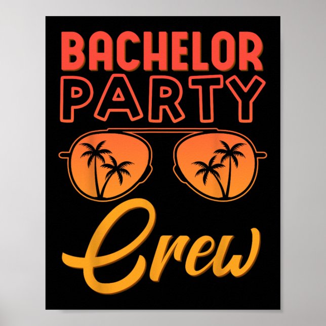 Affiche Bachelor Party Crew Wedding Party Best Friends Bea (Devant)