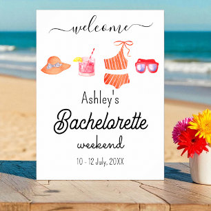 Affiche Bachelorette Beach Week-End Party