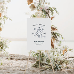 Affiche Bachelorette Coastal Cowgirl Bienvenue