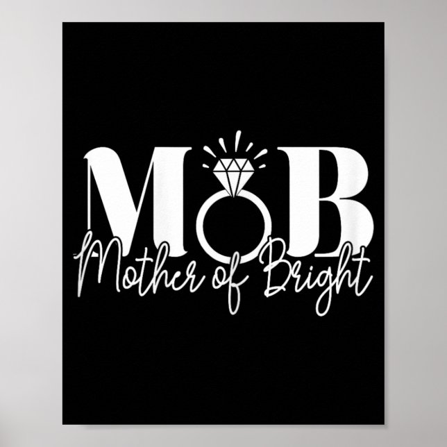 Affiche Bachelorette Mariage Maman Mère De La Mariée (Devant)