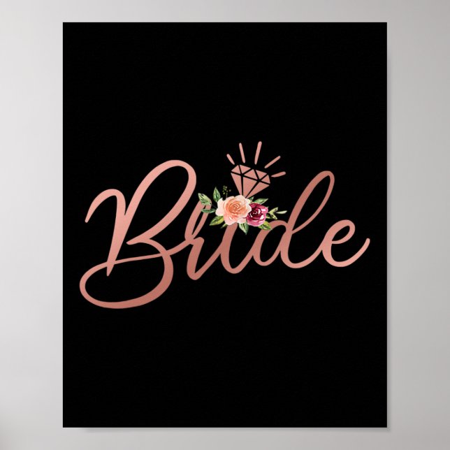 Affiche Bachelorette Wedding shower mariée Gif (Devant)