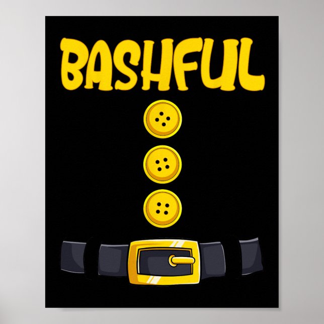 Affiche Bachful Halloween nain costume de couleur correspo (Devant)