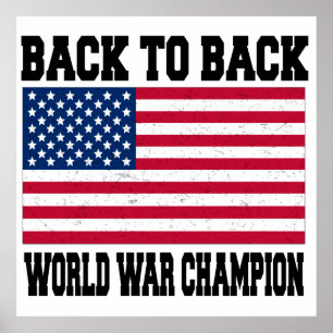 Affiche Back to back world war champion