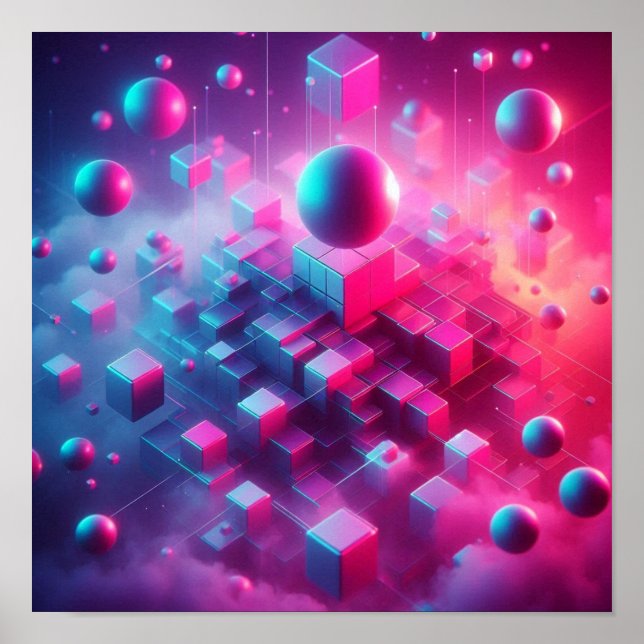 Affiche Back to School Dreamy Neon Floating Vision (Devant)