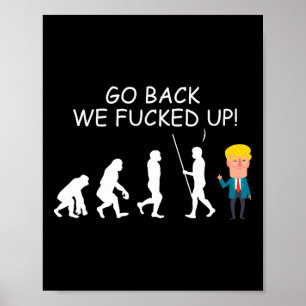 Affiche Back We Ed Up Funny Anti-Trump Election Appar 2020